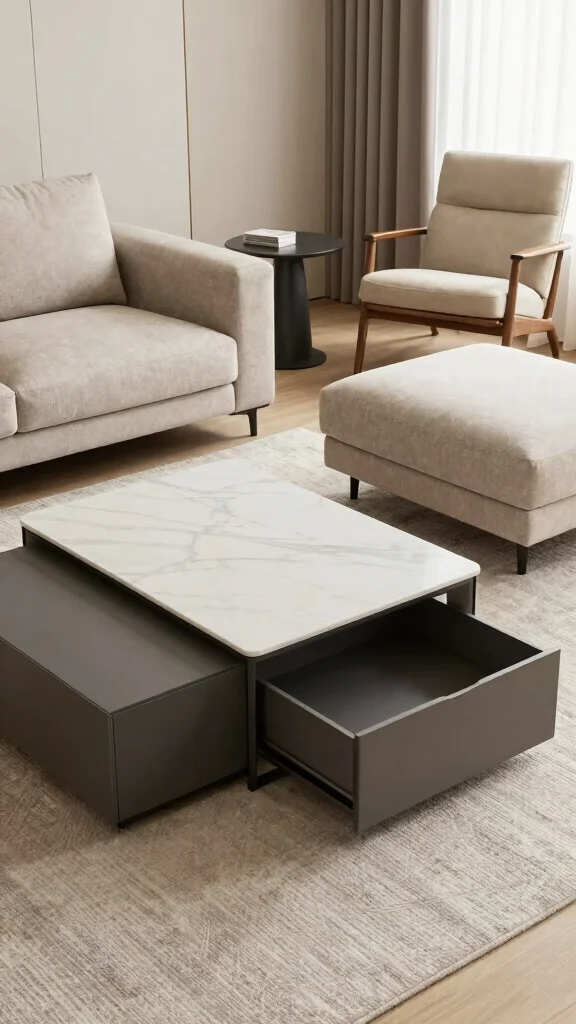 12 Quiet Luxury Living Room Ideas for an Understated Elevated Interior - 10. Emphasize Functionality 1