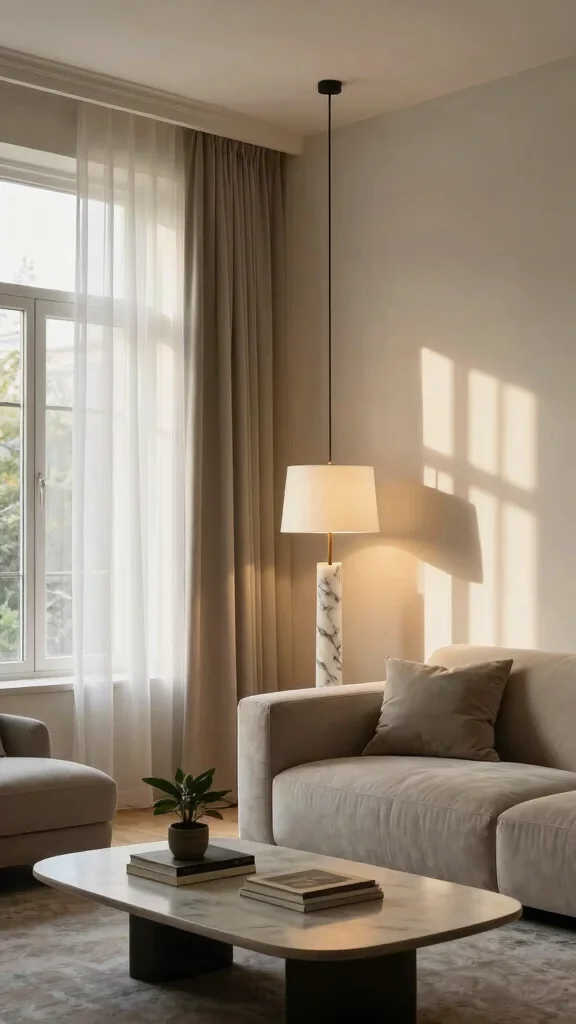 12 Quiet Luxury Living Room Ideas for an Understated Elevated Interior - 5. Chic Lighting Choices 1