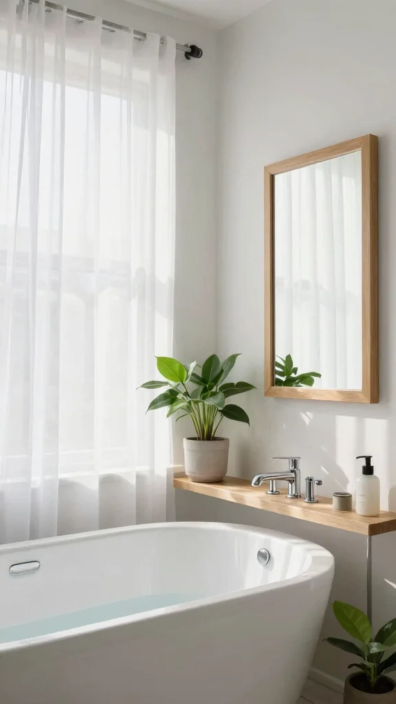 12 Renter-Friendly Bathroom Decor Ideas With No Damage Required - 12. Natural Light Enhancements 1