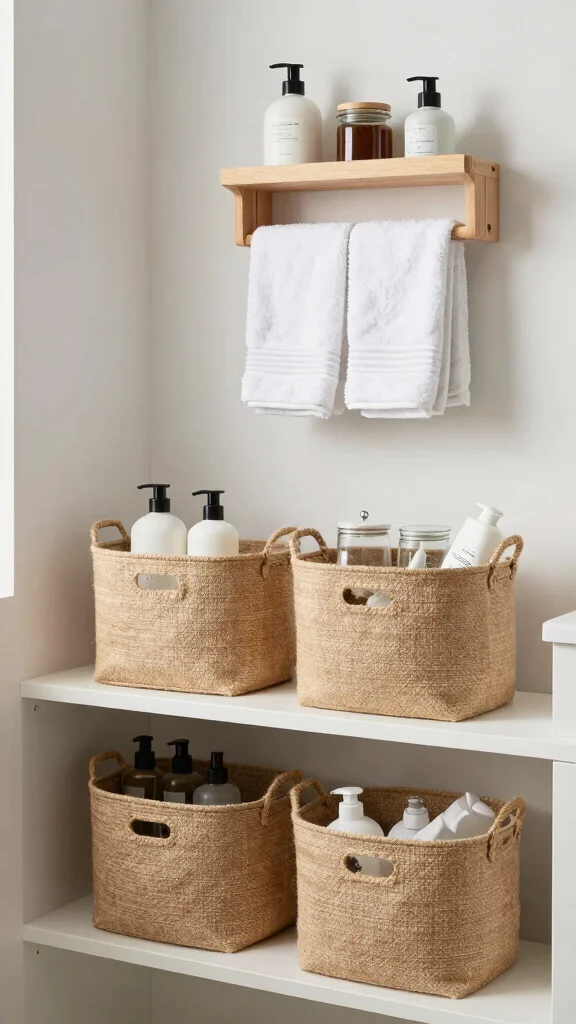 13 Bathroom Decor Inspiration Ideas for Every Style and Taste - 13. Functional Storage Solutions 1