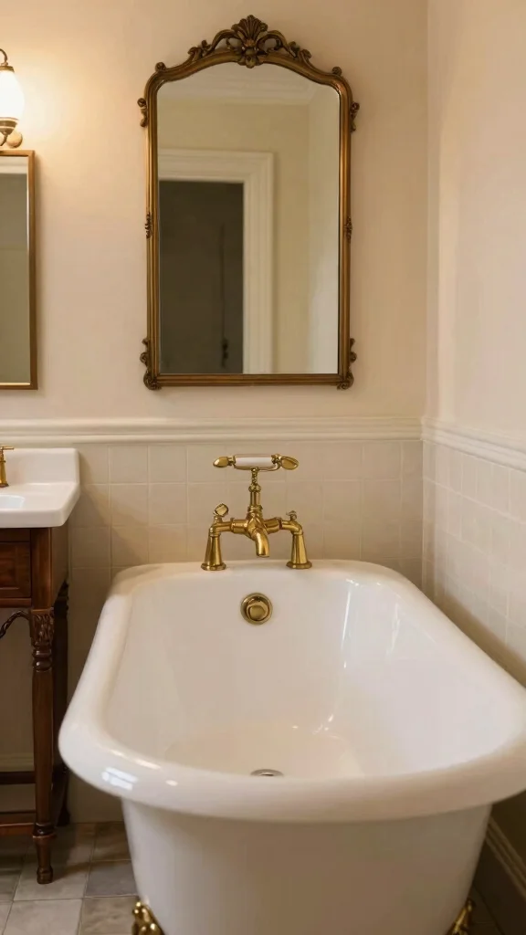 13 Bathroom Decor Inspiration Ideas for Every Style and Taste - 5. Vintage-Inspired Fixtures 1