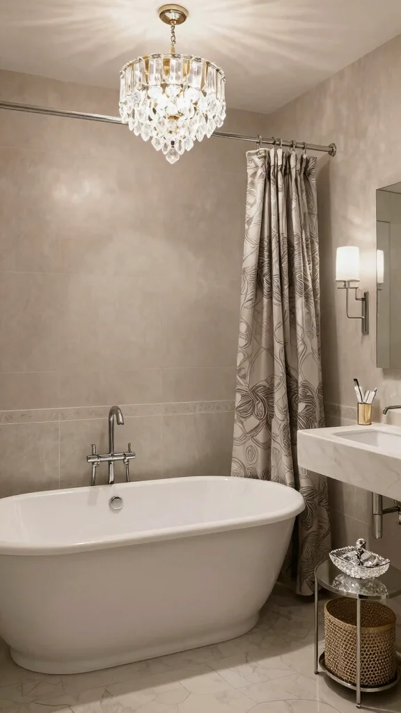 13 Bathroom Decor Set Ideas for a Cohesive Coordinated Look - 10. Contemporary Glam 1