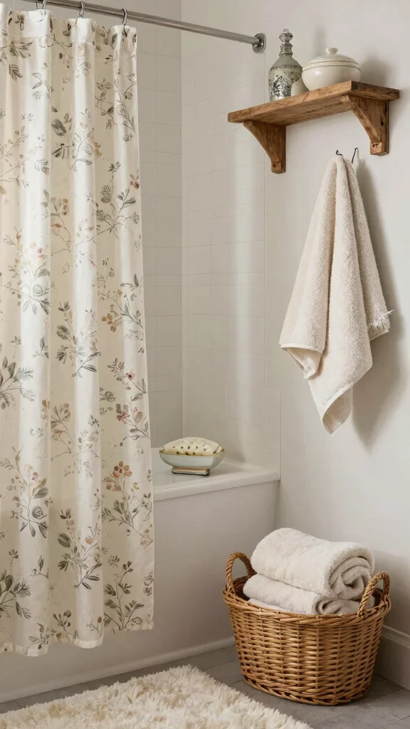 13 Bathroom Decor Set Ideas for a Cohesive Coordinated Look - 13. Cozy Cottage Charm 1