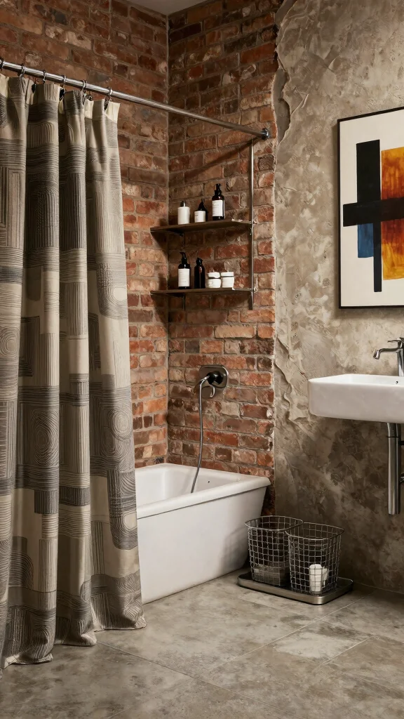 13 Bathroom Decor Set Ideas for a Cohesive Coordinated Look - 4. Industrial Chic 1