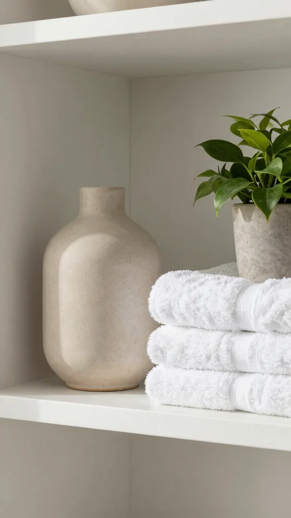 13 Bathroom Shelf Decor Ideas for a Styled Organized Display - 1. Embrace Neutral Tones 1