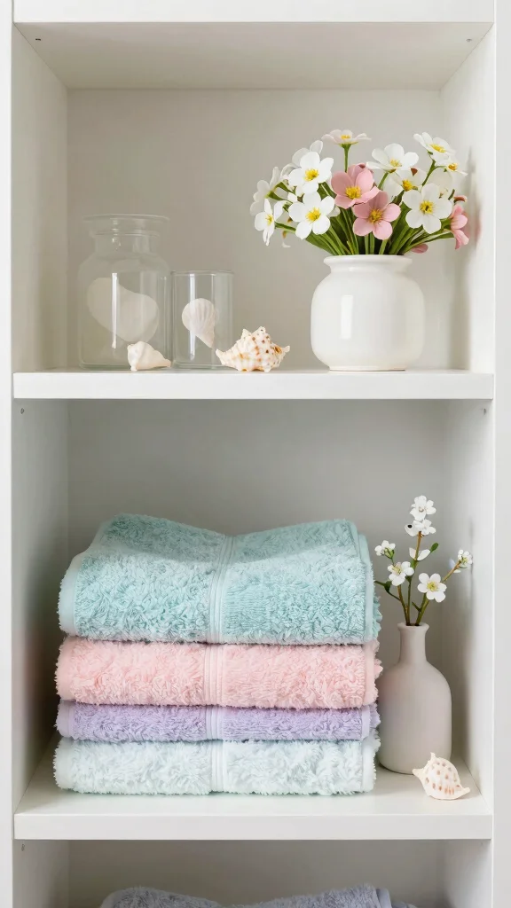 13 Bathroom Shelf Decor Ideas for a Styled Organized Display - 10. Seasonal Decor Swaps 1