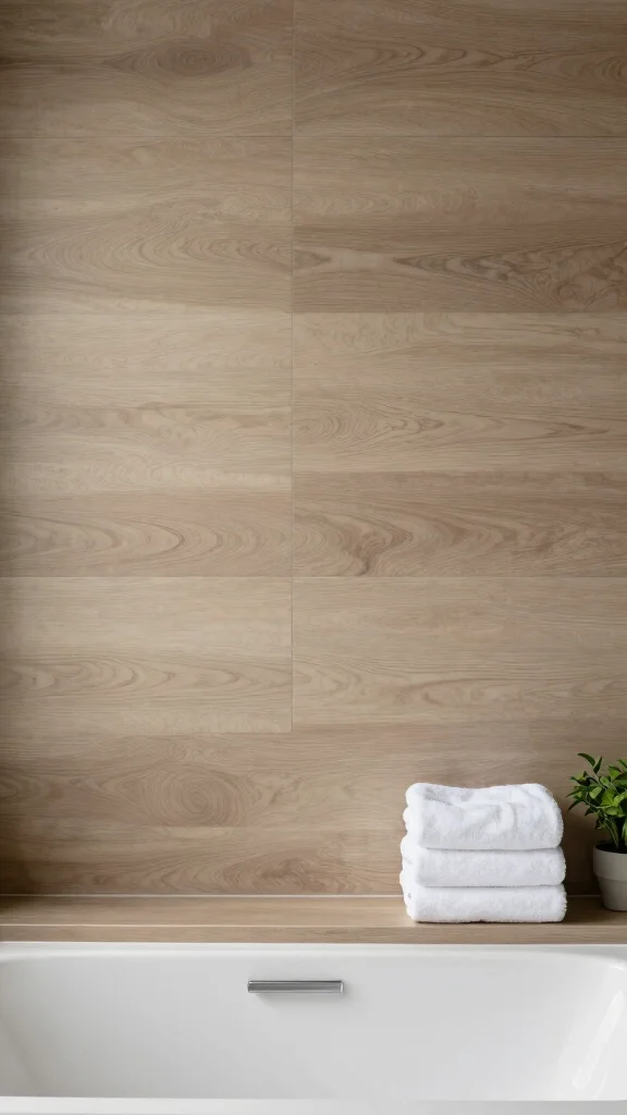 13 Bathroom Wall Decor Ideas for Art Shelves and Statement Walls - 5. Textured Wall Panels 1