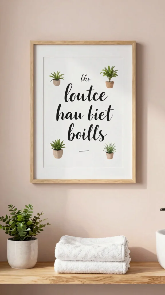 13 Bathroom Wall Decor Ideas for Art Shelves and Statement Walls - 7. Inspirational Quotes 1