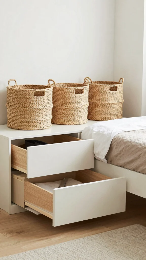 13 Bedroom Furniture Set Ideas for a Cohesive Complete Room - 13. Smart Storage Solutions 1