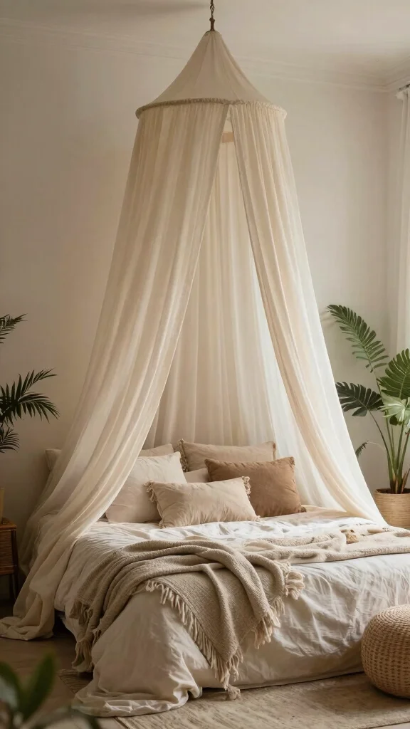 13 Bedroom Interior Design Ideas for a Beautiful Personal Sleep Space - 11. Cozy Canopies for a Dreamy Effect 1