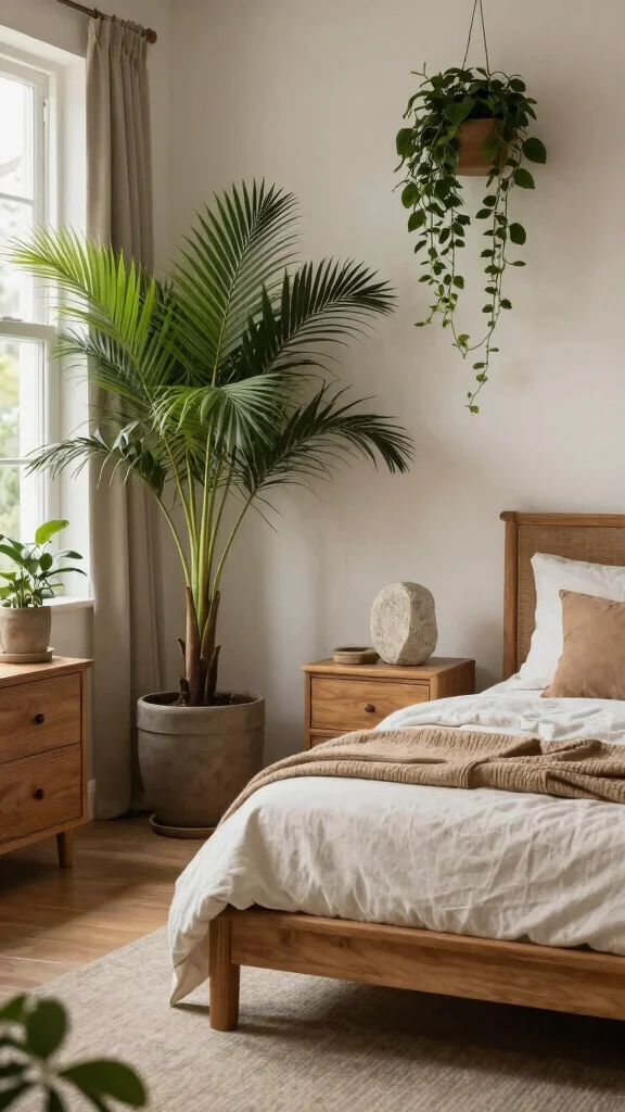 13 Bedroom Interior Design Ideas for a Beautiful Personal Sleep Space - 5. Incorporate Natural Elements 1