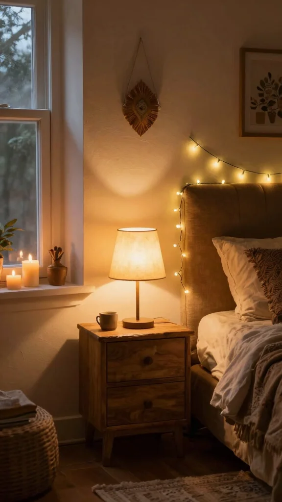 13 Bedroom Interior Design Ideas for a Beautiful Personal Sleep Space - 7. Soft Lighting for a Warm Glow 1