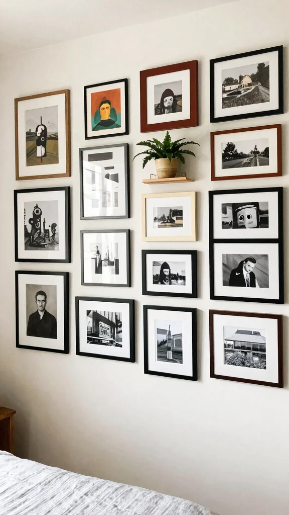 13 Bedroom Makeover Ideas for a Fresh Transformed Space on Any Budget - 3. Create a Gallery Wall 1