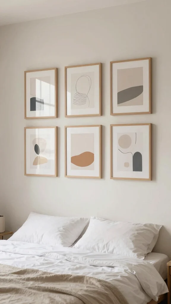 13 Bedroom Wall Decor Ideas for Above the Bed Ledges and Every Wall - 9. Simple Wall Art Prints 1