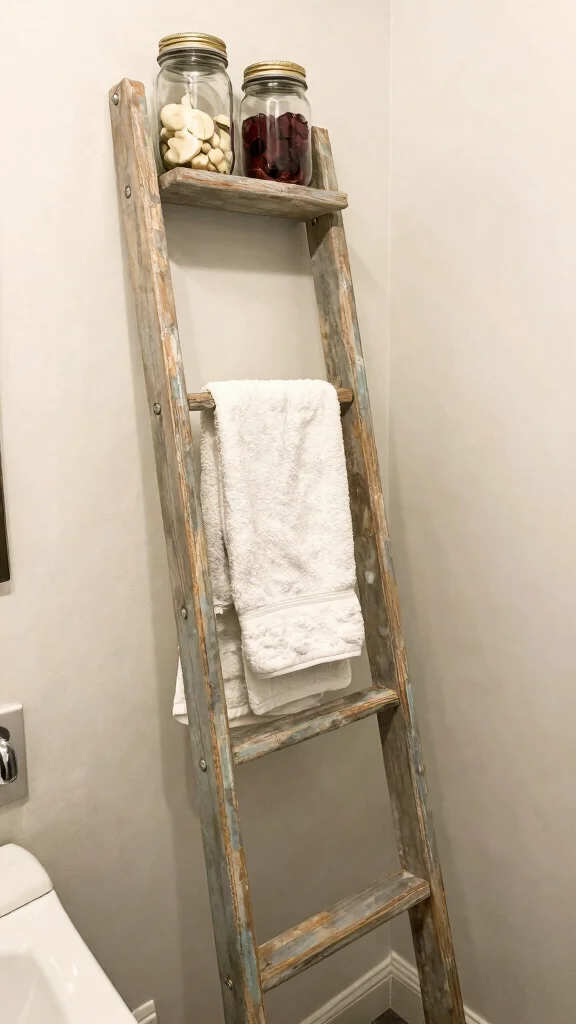 13 Budget Bathroom Decor Ideas That Look Expensive - 11. Upcycled Decor 1