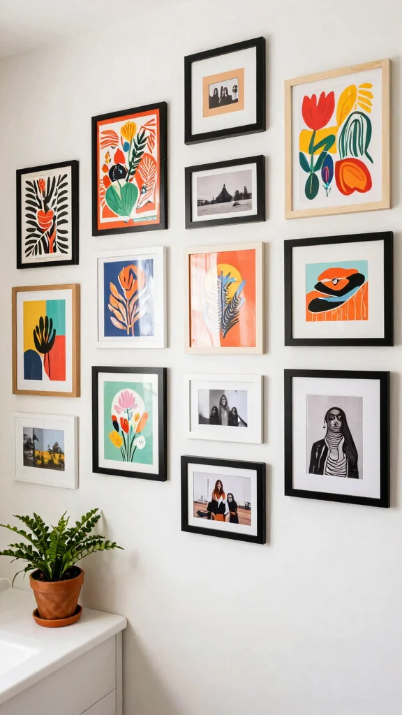 13 Budget Bathroom Decor Ideas That Look Expensive - 3. DIY Wall Art 1