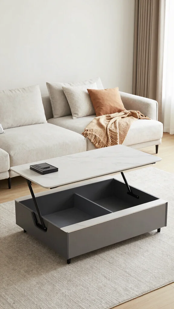 13 Living Room Furniture Ideas for a Stylish Functional Space - 3. Multifunctional Furniture 1