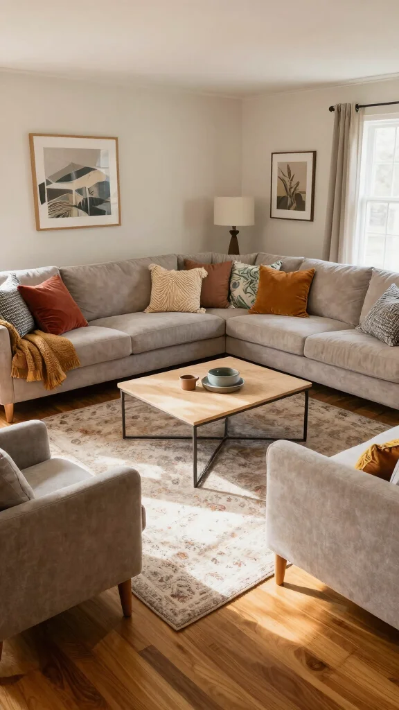 13 Living Room Furniture Ideas for a Stylish Functional Space - 4. Cozy Furniture Arrangements 1