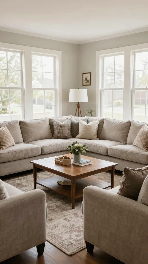 13 Living Room Furniture Layout Ideas for Every Room Shape and Size - 12. The U-Shaped Arrangement: Inclusive and Engaging 1