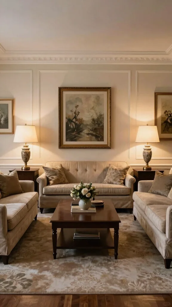 13 Living Room Furniture Layout Ideas for Every Room Shape and Size - 4. Symmetrical Balance: Classic Elegance 1