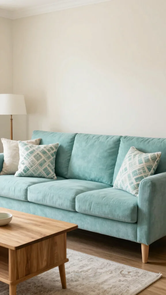 13 Living Room Paint Color Ideas for a Fresh Cohesive Space - 12. Gentle Aqua 1