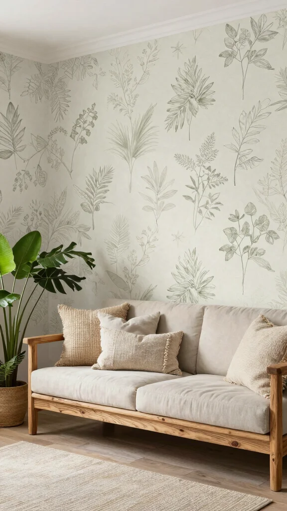 13 Living Room Wallpaper Ideas for Every Style From Bold to Subtle - 13. Eco-Friendly Options 1
