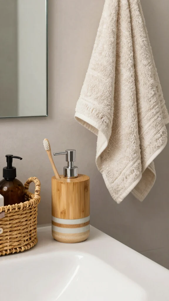 13 Small Bathroom Decor Ideas to Maximize Style in a Tight Space - 6. Stylish Bathroom Accessories: Function Meets Fashion 1