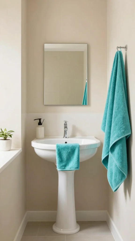 13 Small Bathroom Decor Ideas to Maximize Style in a Tight Space - 7. Color Palette: Brights vs. Neutrals 1
