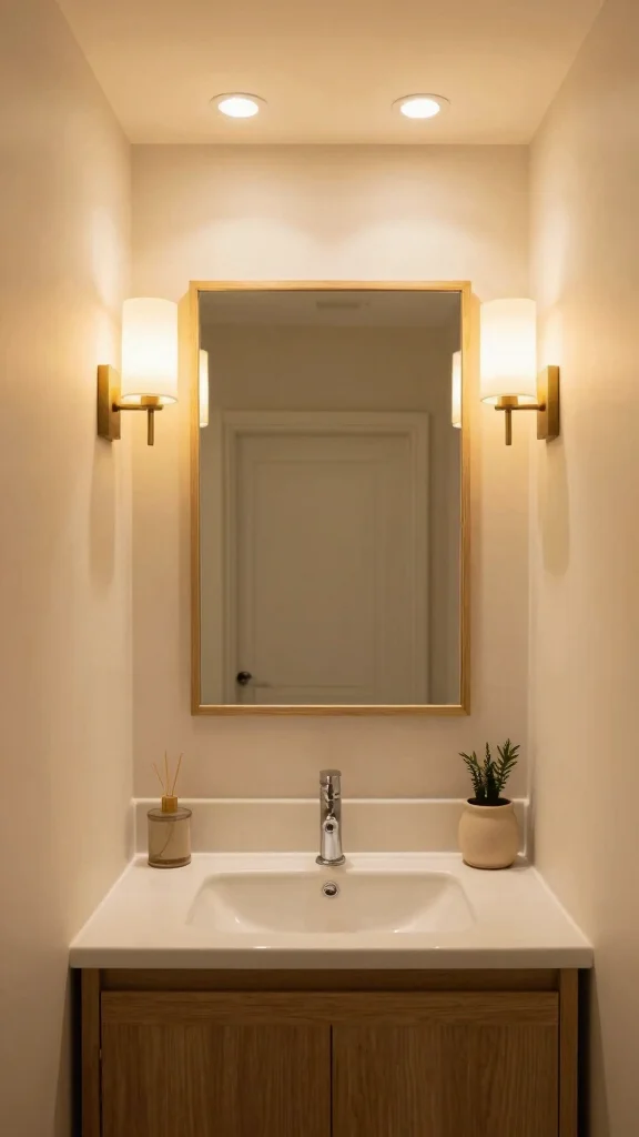13 Small Bathroom Decor Ideas to Maximize Style in a Tight Space - 8. Lighting: Layered Illumination 1