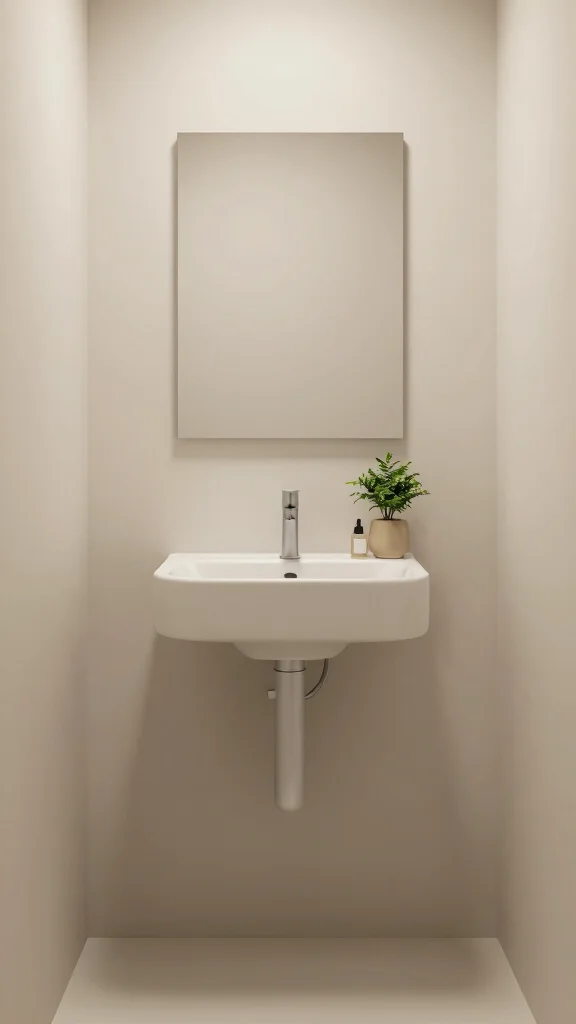 13 Small Bathroom Decor Ideas to Maximize Style in a Tight Space - 9. Minimalistic Approach: Less is More 1
