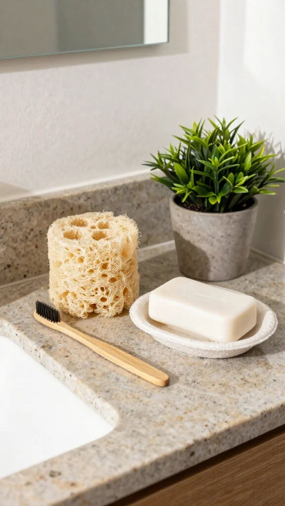 14 Bathroom Decor Ideas for Every Style, Budget, and Space - 2. Biodegradable Accessories 1
