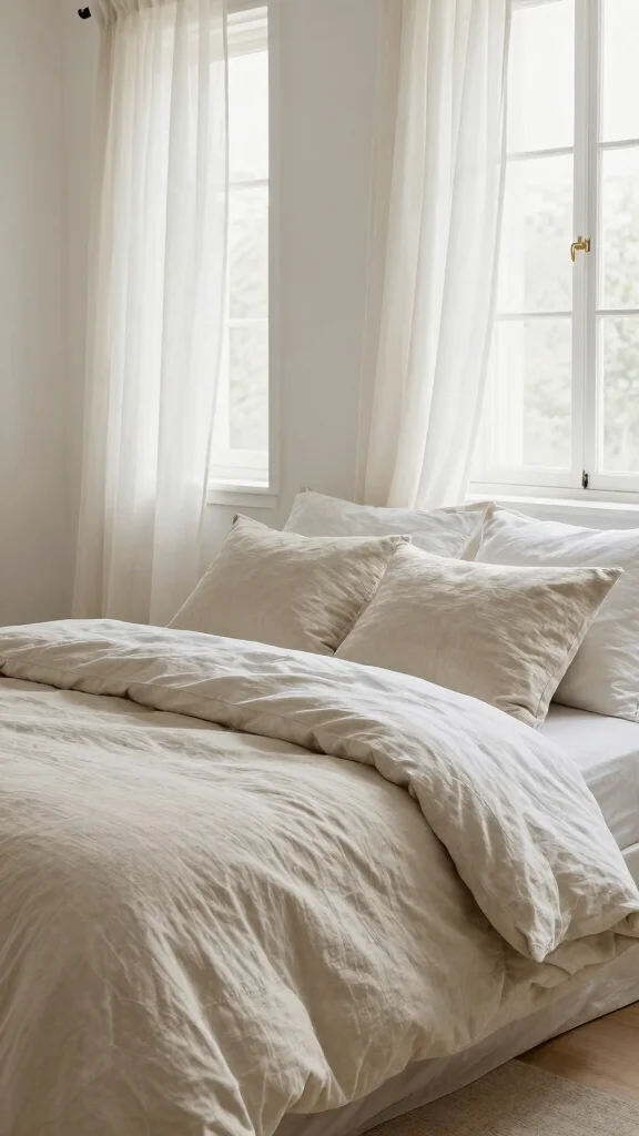 14 Bedroom Decor Ideas for Every Style, Budget, and Room Size - 3. Eco-Friendly Fabrics: Organic Cotton and Linen 1