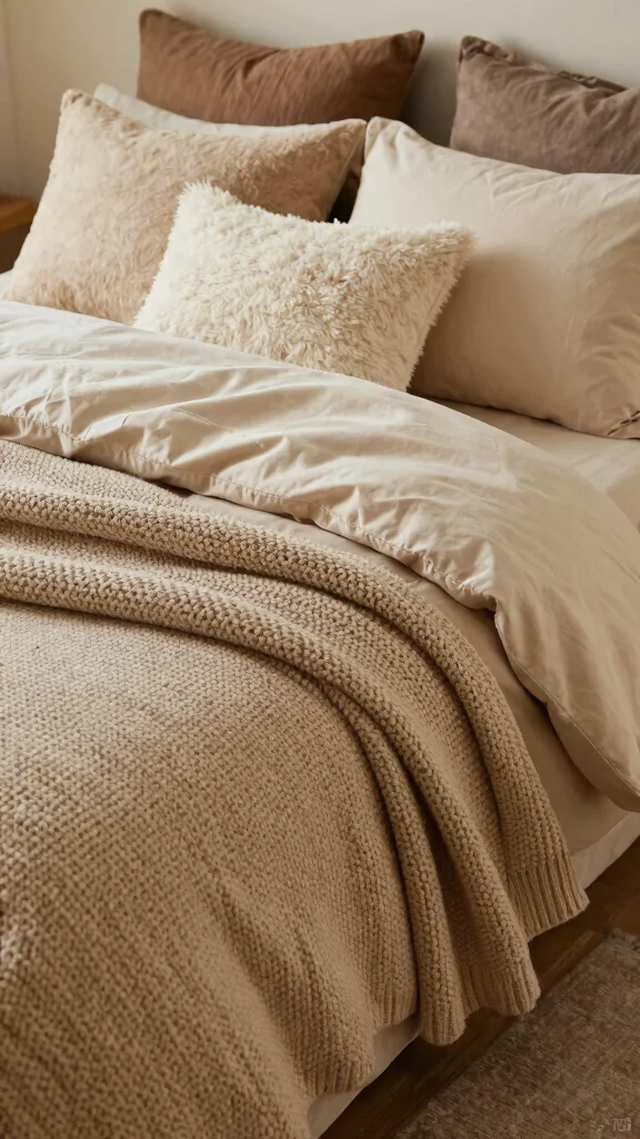 14 Bedroom Decor Ideas for Every Style, Budget, and Room Size - 8. Textured Bedding for Comfort 1