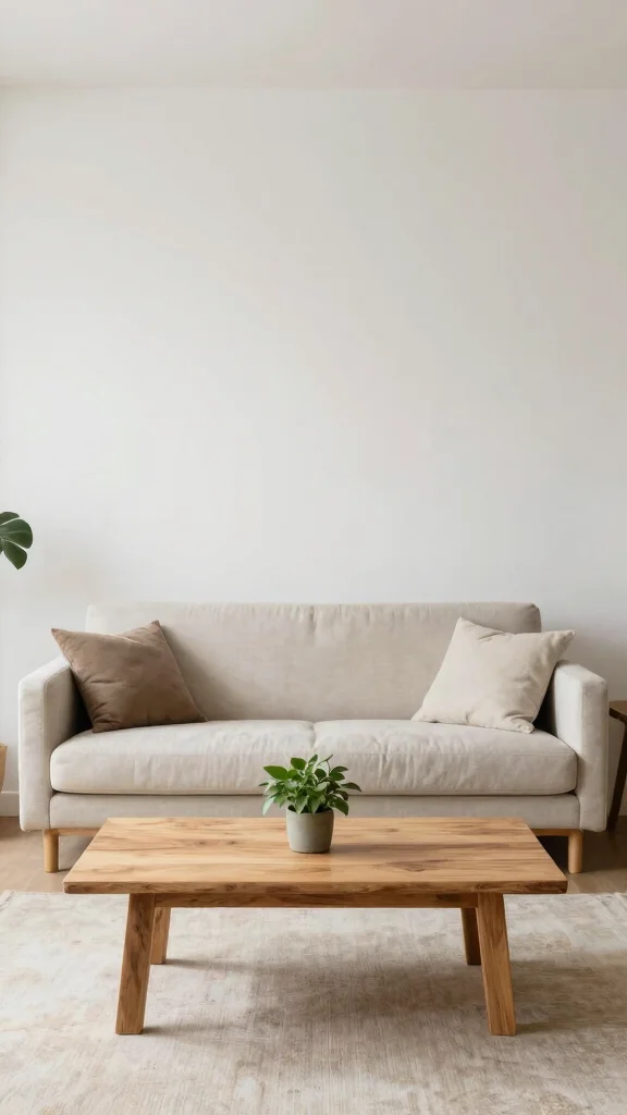 14 Living Room Decor Ideas for Every Style, Budget, and Space - 5. Minimalism with a Sustainable Twist 1