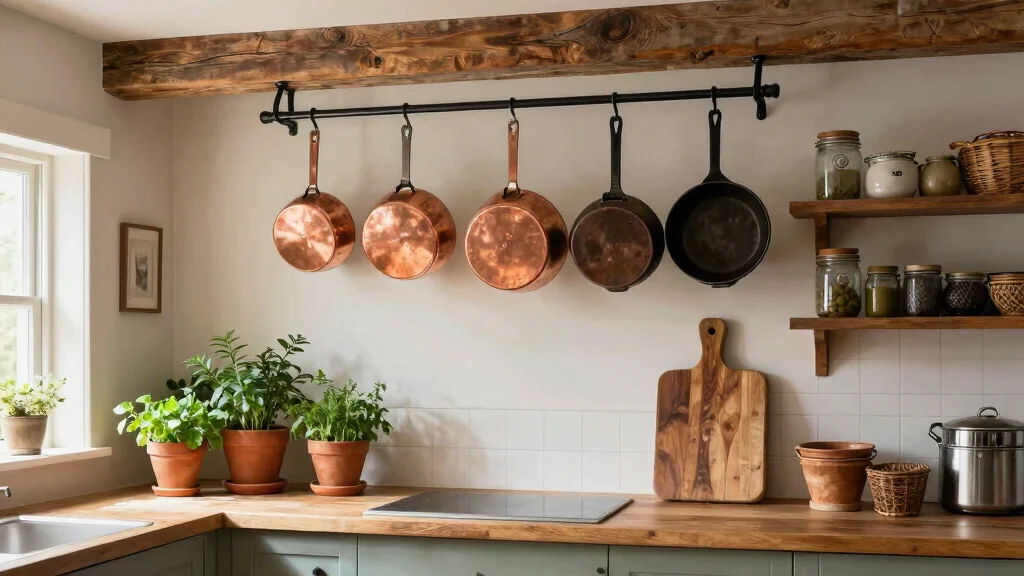 12 Hanging Pot Rack Ideas for a Functional Rustic Kitchen Display – loversfurniture.blog